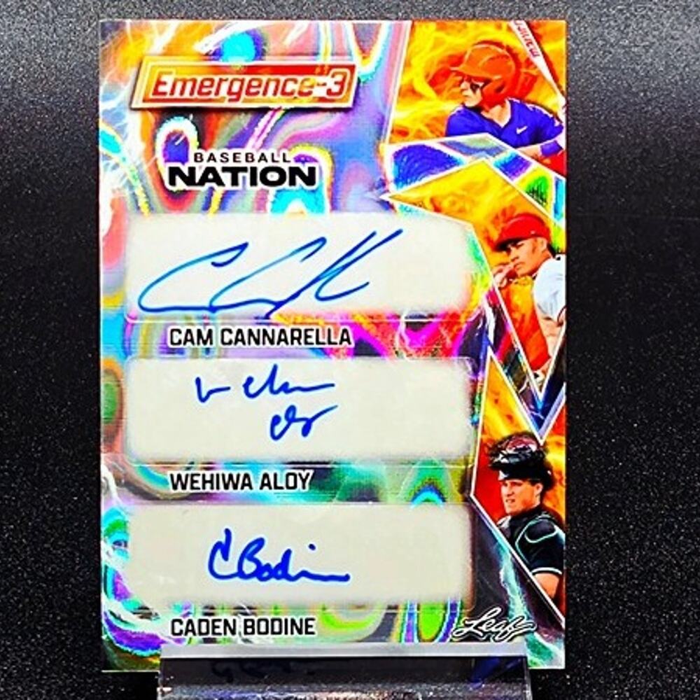 Aloy, Cannarella, Bodine 13/15 Triple Autos Rays, Marlins, Orioles Top Prospects
